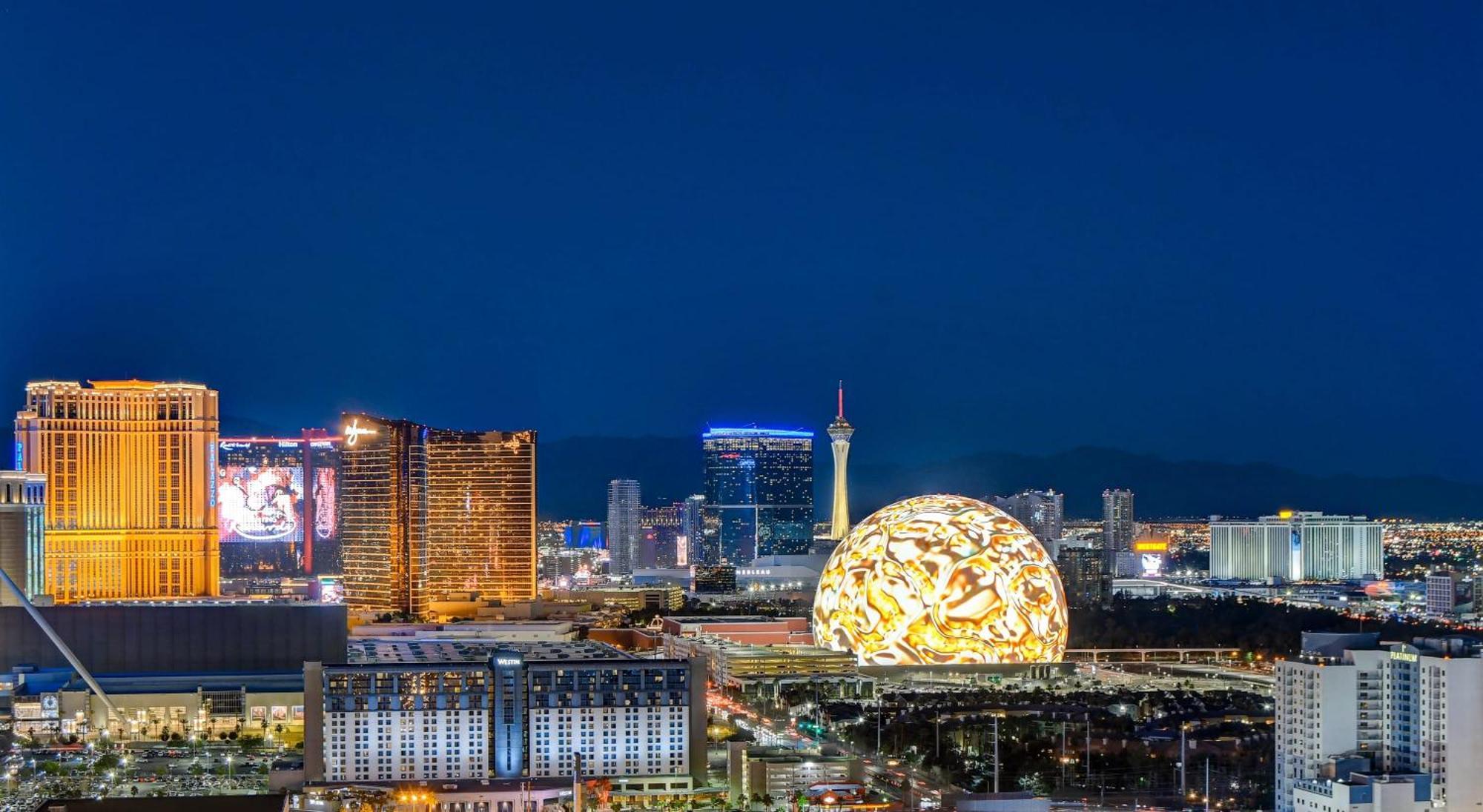 Mgm Signature-27-805 F1 Track & Strip View Balcony 拉斯维加斯 外观 照片